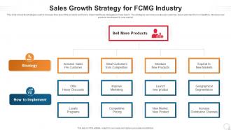 Sales Growth Strategy For Fcmg Industry