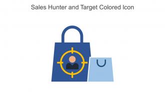 Sales Hunter And Target Colored Icon In Powerpoint Pptx Png And Editable Eps Format