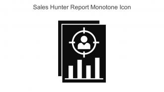 Sales Hunter Report Monotone Icon In Powerpoint Pptx Png And Editable Eps Format