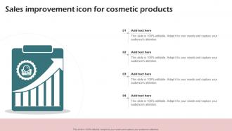 Sales Improvement Icon For Cosmetic Products