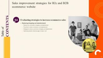 Sales Improvement Strategies For B2c And B2B Ecommerce Website Powerpoint Presentation Slides V Content Ready Analytical