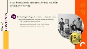Sales Improvement Strategies For B2c And B2B Ecommerce Website Powerpoint Presentation Slides V Graphical Analytical