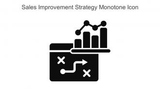 Sales Improvement Strategy Monotone Icon In Powerpoint Pptx Png And Editable Eps Format