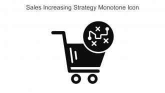 Sales Increasing Strategy Monotone Icon In Powerpoint Pptx Png And Editable Eps Format