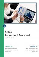 Sales increment proposal example document report doc pdf ppt