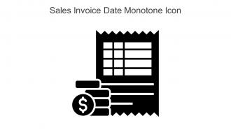Sales Invoice Date Monotone Icon in powerpoint pptx png and editable eps format