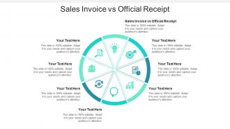 Sales invoice vs official receipt ppt powerpoint presentation file portrait cpb