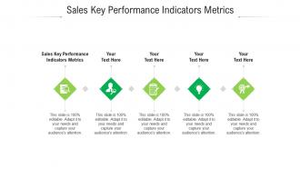 Sales key performance indicators metrics ppt powerpoint presentation pictures images cpb