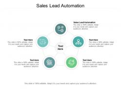 Sales lead automation ppt powerpoint presentation file vector cpb