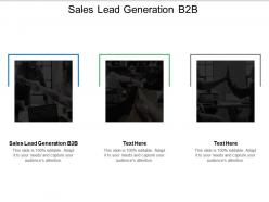 Sales lead generation b2b ppt powerpoint presentation gallery example introduction cpb