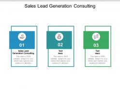 Sales lead generation consulting ppt powerpoint presentation pictures vector cpb