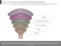 Sales Lead Services Powerpoint Slide Download