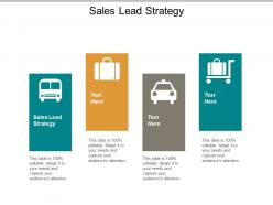 Sales lead strategy ppt powerpoint presentation inspiration infographics cpb