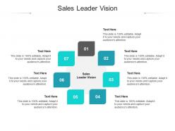 Sales leader vision ppt powerpoint presentation professional sample cpb