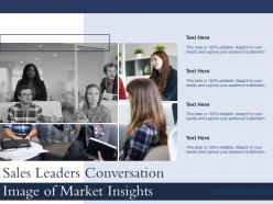 Sales Leaders Conversation Image Of Market Insights