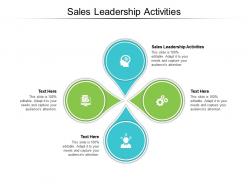 Sales leadership activities ppt professional graphics example cpb