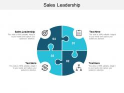 Sales leadership ppt powerpoint presentation icon outfit cpb