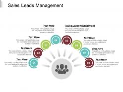 Sales leads management ppt powerpoint presentation slides graphics design cpb