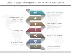 Sales lifecycle management powerpoint slides design