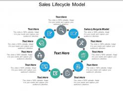 Sales lifecycle model ppt powerpoint presentation icon example topics cpb