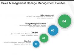 Sales management change management solution multi channel business communications cpb