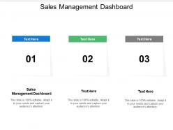 Sales management dashboard ppt powerpoint presentation icon slide portrait cpb
