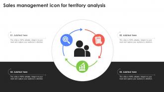 Sales Management Icon For Territory Analysis