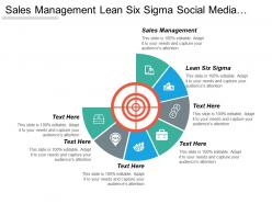 Sales management lean six sigma social media management cpb