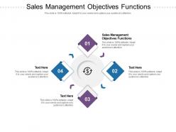 Sales management objectives functions ppt powerpoint presentation professional vector cpb