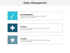 Sales management ppt powerpoint presentation icon smartart cpb