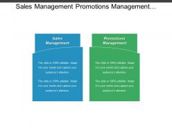 Sales management promotions management business plan leadership development cpb