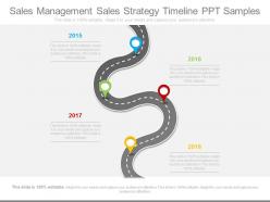 Sales management sales strategy timeline ppt samples