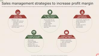 Sales Management Strategies To Increase Profit Margin