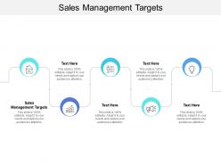 Sales management targets ppt powerpoint presentation file layouts cpb