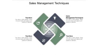 Sales management techniques ppt powerpoint presentation slides vector cpb