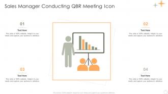 Sales Manager Conducting QBR Meeting Icon