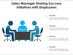 Sales Manager Sharing Success Initiatives With Employees