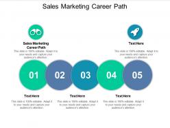Sales marketing career path ppt powerpoint presentation file ideas cpb