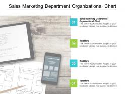 Sales marketing department organizational chart ppt powerpoint presentation gallery format cpb