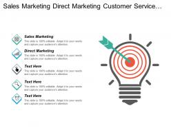 Sales marketing direct marketing customer service management plan cpb