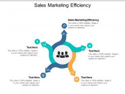 Sales marketing efficiency ppt powerpoint presentation styles topics cpb