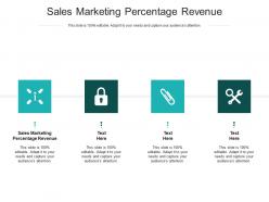 Sales marketing percentage revenue ppt powerpoint presentation infographic template display cpb