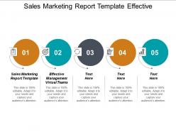 Sales marketing report template effective management virtual teams cpb
