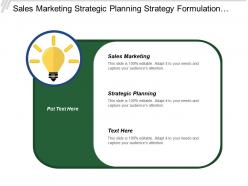 Sales marketing strategic planning strategy formulation service development