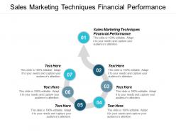 Sales marketing techniques financial performance ppt powerpoint presentation infographic template information cpb