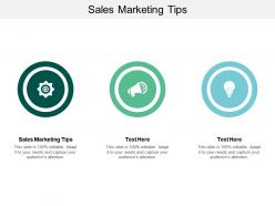 Sales marketing tips ppt powerpoint presentation ideas smartart cpb