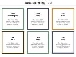 Sales marketing tool ppt powerpoint presentation ideas background designs cpb