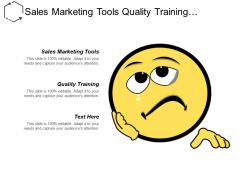 Sales marketing tools quality training productivity improvement plan
