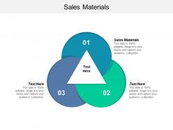 Sales materials ppt powerpoint presentation gallery show cpb