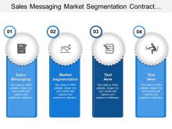 Sales messaging market segmentation contract finalization service implementation